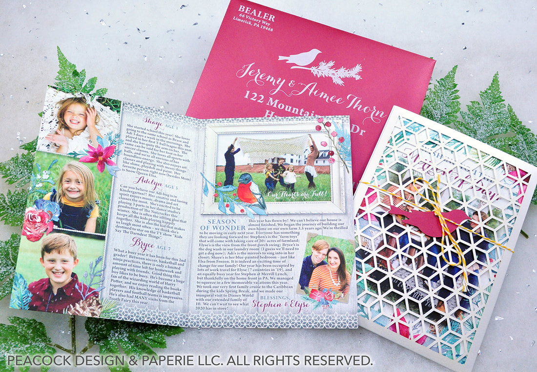 Holiday Photo Cards - Peacock Design & Paperie - Wedding Invitation Graphic  Design Services and Printing, Reading PA